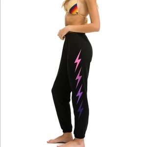 Aviator Nation Bolt Sweat Pants-Medium